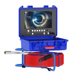 20M Sewer Pipe Inspection Camera 512HZ Self-leveling Meter Counter 9&Prime; DVR