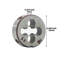 HSS 8mm x 1.25 Metric Right Hand Round Die Machine Thread Die M8x1.25mm