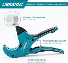 Libraton PVC-Rohrschneider 2-1/2 Zoll, gro&szlig;er PVC-Schneider, verbesserte&hellip;