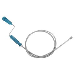 HARFINGTON Drain Augers 5 Ft Stainless Steel Flexible Plumbing 1.4m, Blue