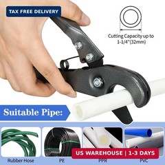 PEX Cinch Clamp Tool Kit, 3/8&Prime; to 1&Prime; PEX Pipe Clamp Cinch Tool with 1pcs Pipe Cu