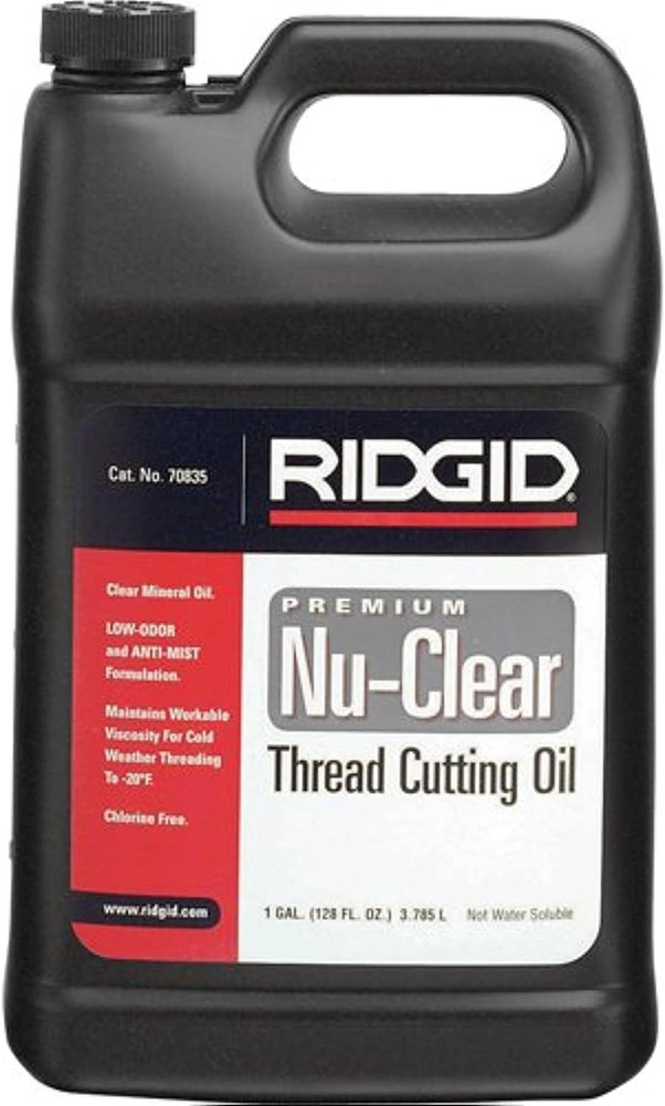 RIDGID 70835 Thread Cutting Oil, 1 Gallon of Nu-Clear Pipe Threading Oil