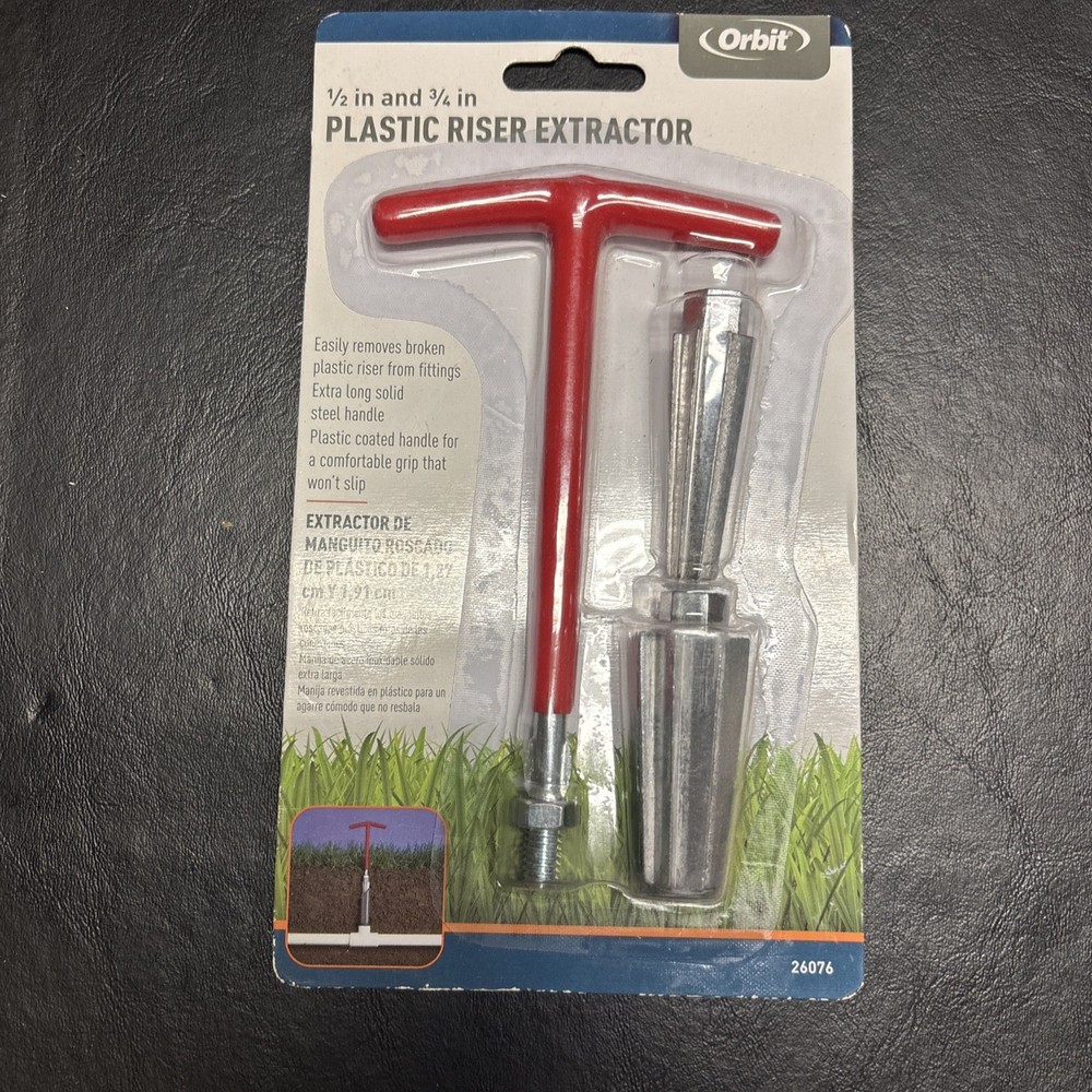 Orbit Sprinkler System 1/2-Inch & 3/4-Inch Plastic Pipe Nipple Extractor 26076