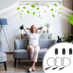 3 Pcs Flexible Drain Brush Set, 48&Prime; AC & HVAC Condensate Trap Cleaner Tool