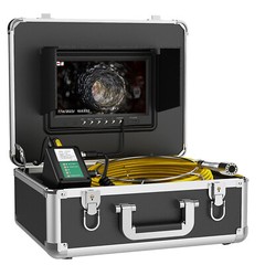 1000TVL Drain Sewer Camera 512hz Self-leveling DVR Pipe Inspection Camera 20m