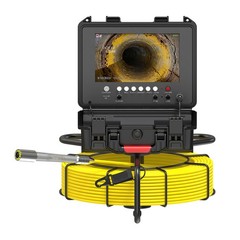 30m Pipe Inspection Cameraw/ 512hz Transmitter Meter Counter 9&Prime; Monitor IP68