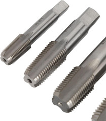6Pcs Tap and Die Sets, 1 3/4 1/2 3/8 1/4 1/8 High Speed Steel NPT Pipe Tap Pipe