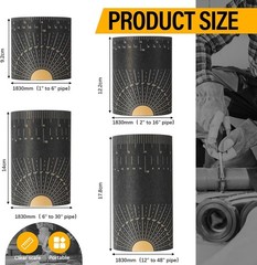 4 Piece Flexible Pipe Measuring Tool Wrap Around 1-48