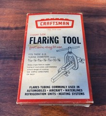 Vintage Craftsman Copper Tubing Flaring Tool 9-55371 USA Made W Box 3/16 To 5/8