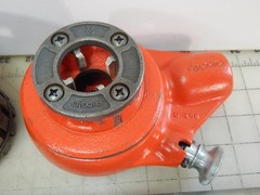 Ridgid Ratchet 12-R Pipe Threader Die Head lot 3/4&Prime;, 1 & 2&Prime;, 2&prime; Bar