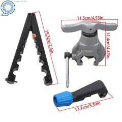 7 Dies 3/16-3/4 In 45&deg; Eccentric Flaring Tools Set Tube Cutter Kit Tube Flaring