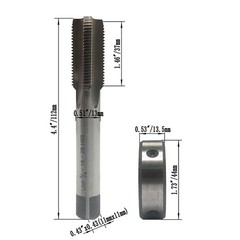 3/4-16 UNF Tap Die Set Machine Thread Round Right Hand Metal Tool Hardware