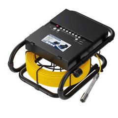 HD 1080P Sewer Pipe Inspection Camera with Keyboard Meter Counter 7&Prime; Monitor 50M