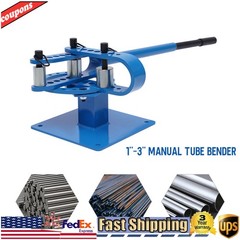 Premium Pipe Tube Bender 1&rdquo;-3&rdquo; inch Manual Tube Bender w/ 7 Dies Tubing Metal