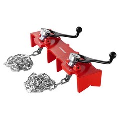 VEVOR Pipe Welding Vise, 1/2&Prime; to 8&Prime; 15.4 x 3.7 x 3.1 in, Red & Black & Silver