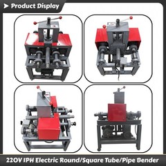 220V Single-phase 2.2KW Electric Round/Square Tube Bending Machine Pipe Bender