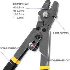 Stainless Steel Wire Cable Crimping Tool Kit, Cutter &Crimper Plier, 100FT 304 W