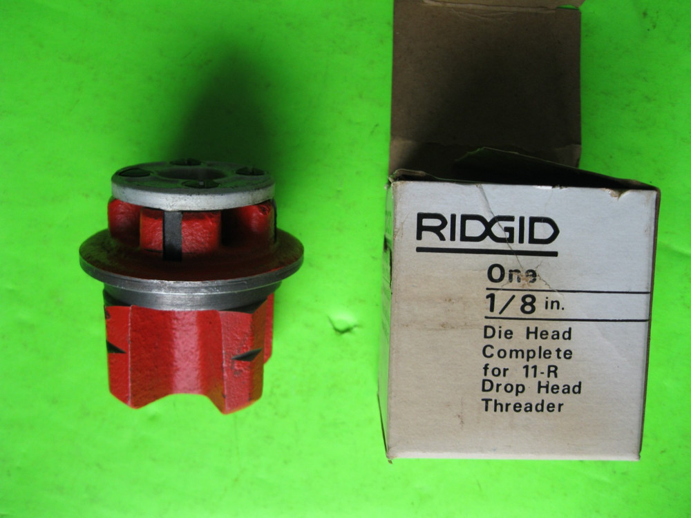 Ridgid 1/8&Prime; Complete Die Head for 11R Drop In Threader NOS in Box