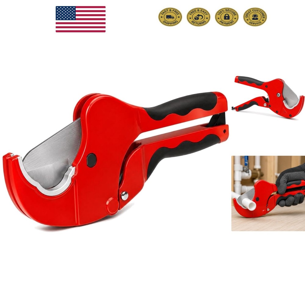 Hanson 37116 One-Handed 2&rdquo; PVC Ratcheting Cutter &ndash; Effortless Precision Cutting
