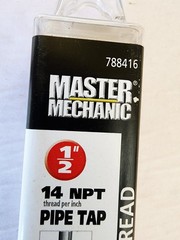 Master Mechanic 788416 1/2&Prime; 14 NPT Pipe Tap