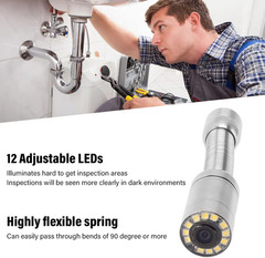 Drain Pipeline Inspection Replacement, 0.9Inch/23Mm Sewer Camera Accessories 12L