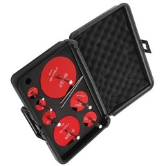7Pcs PVC Pipe Reamer Kit With 3/4inch, 1inch, 1-1/4inch Fit Standard 1/2&Prime; Drill