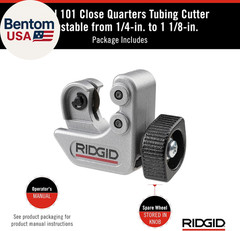 &ndash; CC247 40617 Model 101 Close Quarters Tubing Cutter, 1/4-Inch to 1-1/8-Inch Tu