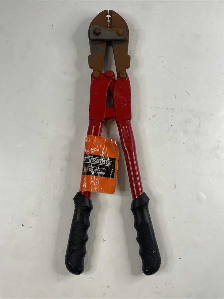 Everbilt 18 in. Swaging Tool 566 745 Swages 1/16&rdquo;, 3/32&rdquo;, 1/8&rdquo;, & 3/16&rdquo; New