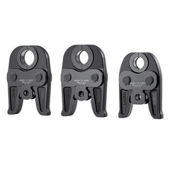 3 &ndash; Piece Pressing Jaws Set, 1/ 2&Prime;, 3/ 4&Prime;, 1&Prime; for Carbon Steel Pipes, with Case