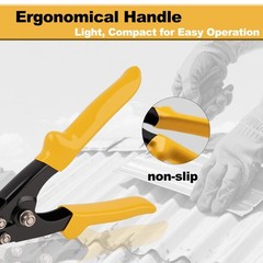 Rpeconu 3 Inch Sheet Metal Hand Seamer, TPR Handle Straight Jaw Bender, Heavy&hellip;
