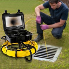 200ft/60m 9&Prime; Monitor Drain Sewer Camera Pipe Inspection Camera HD 1200TVL NEW