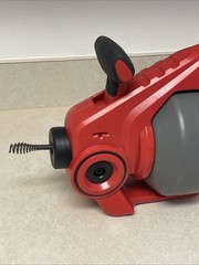 POPULO 20V Cordless Electric Drain Auger Efficient 25Ft Auto-Feed Red