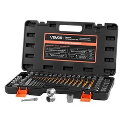 VEVOR Screw Extractor Set with Drill Bits Easy Out Nut Bolt Extractors 65 Pieces