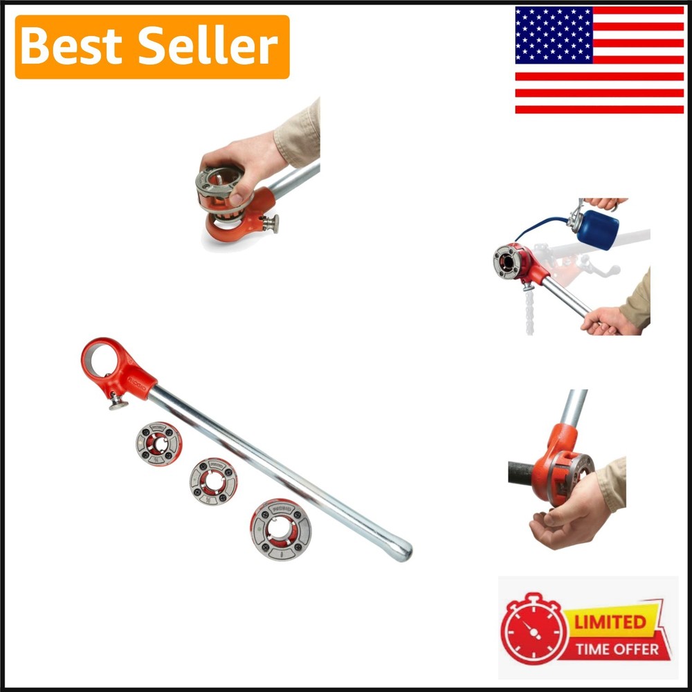 Exposed Ratchet Threader Set &ndash; 150 Ft-lb Torque for Precision Bolt Threading