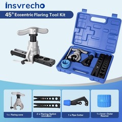 Eccentric Flaring Tool Kit 45&deg; Single Flare Tool for 1/4 to 3/4 Inch Metric