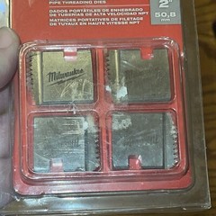 Milwaukee 48-36-1112 2 in NPT Pipe Threading Dies New