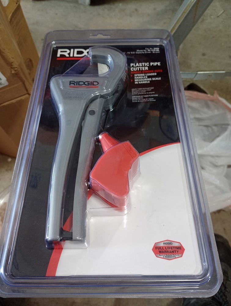 Ridgid PC-1375 Plastic Pipe Cutter NIB