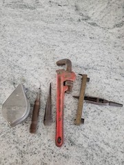 Vintage misc. Tools estate sale chalkline marker lot Plumber wrench LOT🔥🔥🔥