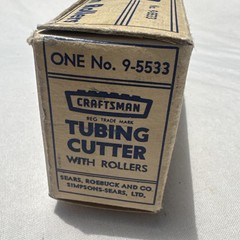 Vintage Craftsman Pipe Tubing Cutter with Rollers No 9-5533 USA w/Box