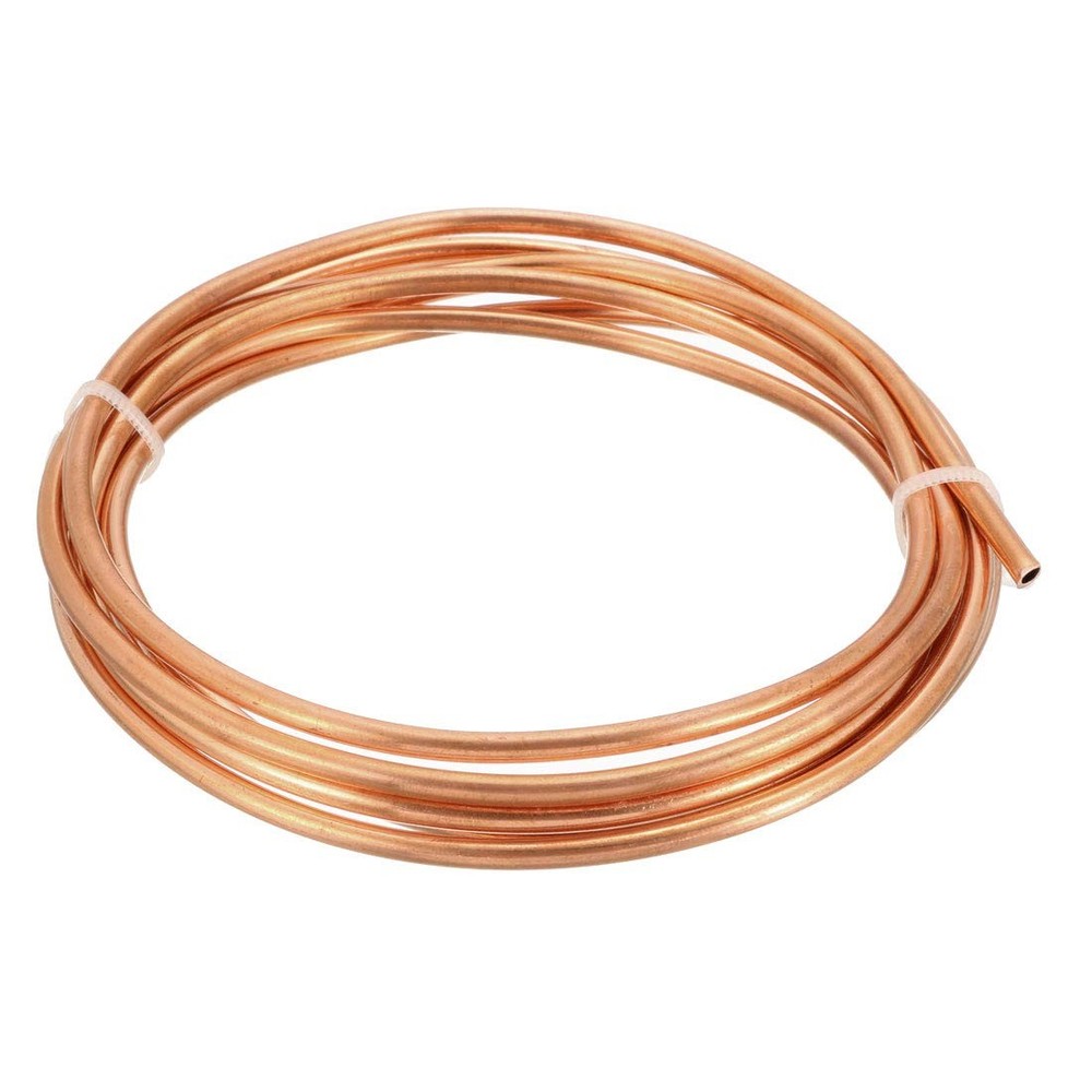 uxcell Refrigeration Tubing 1/8&Prime; OD x 5/64&Prime; ID x 6.5 Ft 1/8 Inch, Copper