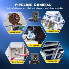22MM Handheld Drain Sewer Camera Pipe Inspection Camera 4.3&Prime; DVD Monitor 50M
