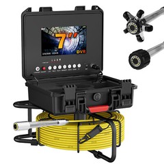20m Sewer Pipe Inspection Camera Drain Sewer Pipeline Industrial Endoscope 7&rdquo;
