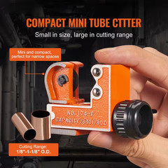 Minimum Pipe O. D Size 0.125 In. to 1.125 In. O. D. Size Tubing Cutter, 1-1/8 In