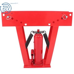 12 Ton Pipe Bender Manual Hydraulic Piping Bending Exhaust Tube Fabric &6 Dies