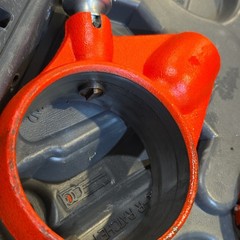 RIDGID 00-R Manual Pipe Threader Set w/ 1/2 3/4 1in NPT RH Dies Case