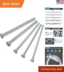 Galvanized Spring Steel Tube Bender Kit: Effortless Bending for 5 Sizes