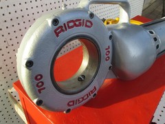 RIDGID 700 T2 PIPE THREADER w NPT 12R heads and dies Set EXC. TOOL