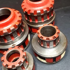 Ridgid 12-R Pipe Threader &ndash; 6 Die &ndash; Head Set 12R Threading Dies &ndash; 3/8&Prime; &ndash; 2&Prime;