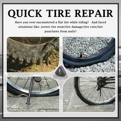 32 PCS Bike Tire Repair Kit 3 Sizes Patches Professional Tools Portable Tube