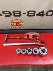 Ridgid 00R Pipe Threading Set, Ratchet, Handle 5 Dies 1/4-1 inch 7/9/26 #2